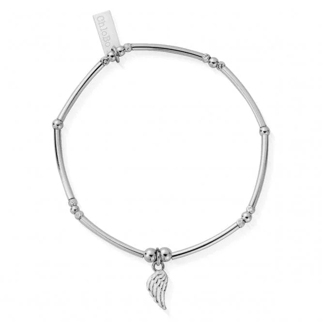 silver bracelet with moon and star charm for good luck-Divinity Within Bracelet SBMNFB2530