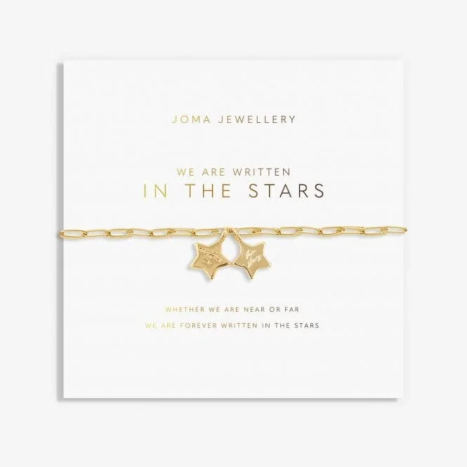 gold bracelet with engraved name for meaningful birthday gift-My Moments 'We Are Written In The Stars' Bracelet 5925