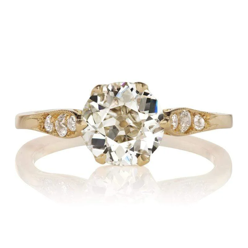 women’s rings with diamonds and sapphires for engagement bands-Peach 1.51