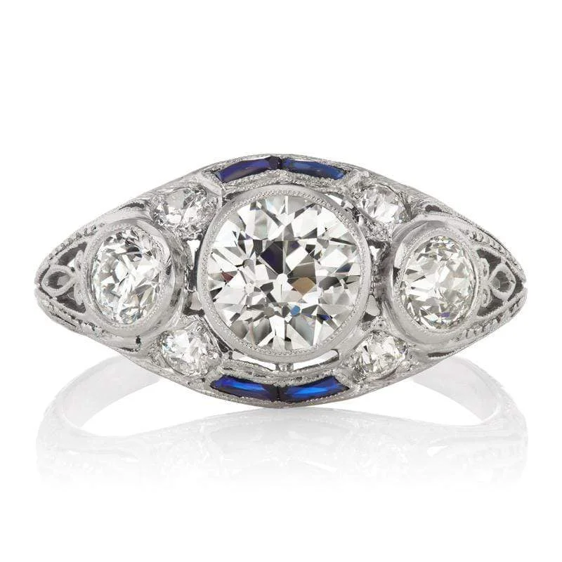 men’s platinum rings with diamonds and sapphires for engagement bands-Wilson