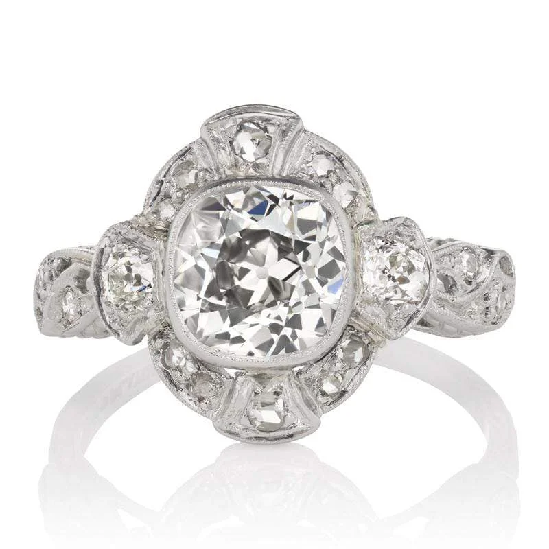 women’s custom engagement rings with diamonds and sapphires for engagement-Maryanne