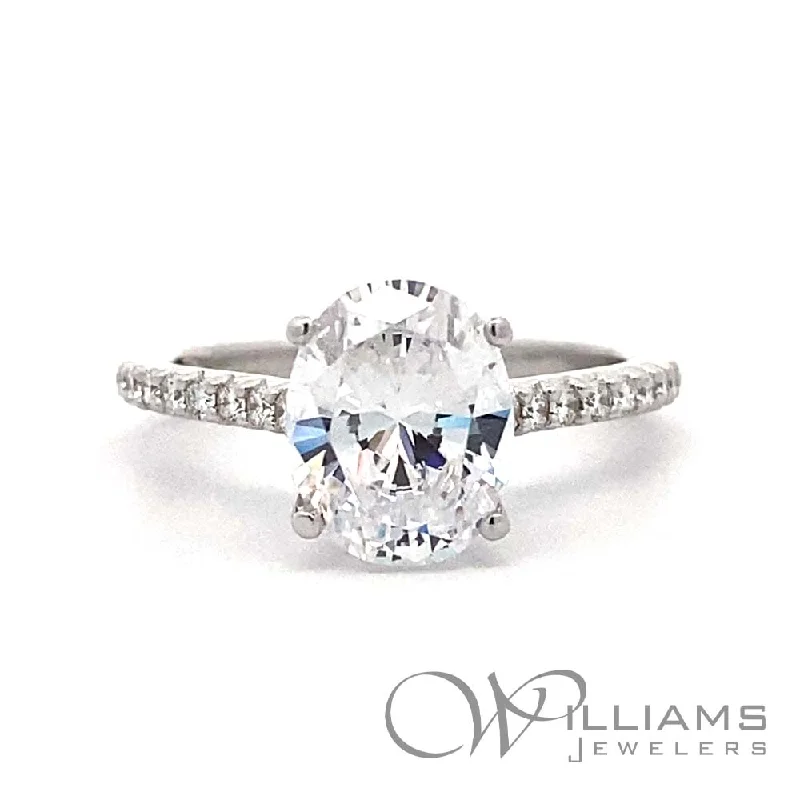 men’s rings with sapphires for engagement rings-Williams Signature 14 Karat Diamond Engagement Ring