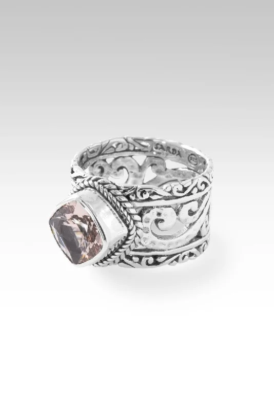 vintage wedding rings with diamonds for women’s engagement-Keep the Faith Ring™ in Cor De Rosa Morganite