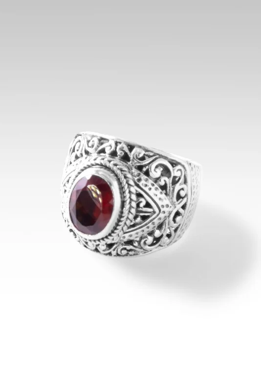 women’s platinum wedding bands with sapphires and rubies-Life in Abundance Ring™ in Hessonite Garnet