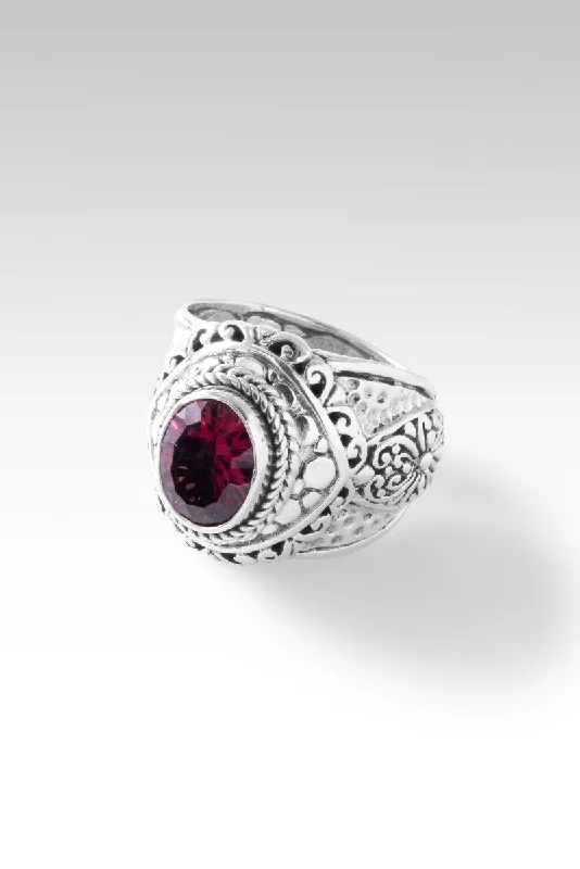 vintage wedding bands with diamonds and sapphires for men-Life's Wonder Ring™ in Malawi Pink Color Change Garnet