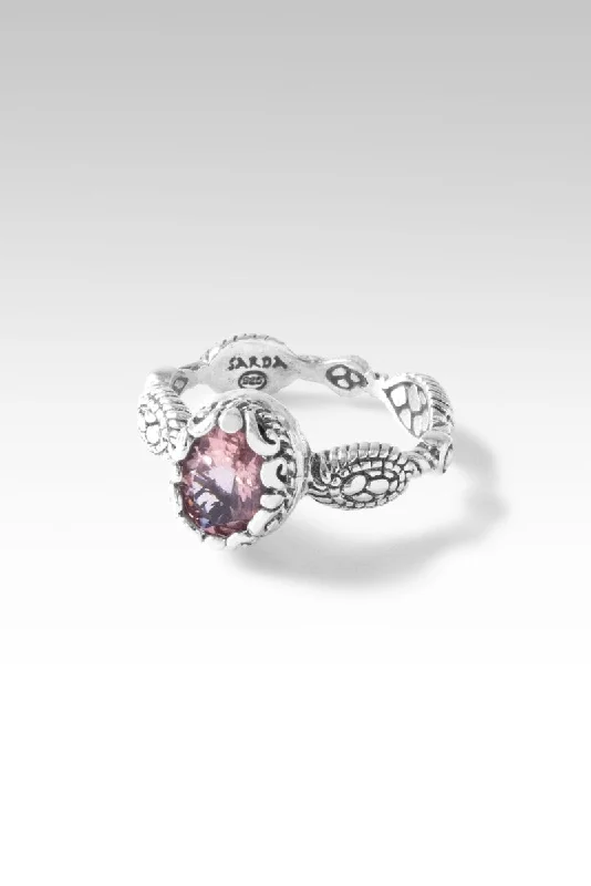 vintage engagement rings with sapphires for men with diamonds-Live in Peace Ring™ in Morganite