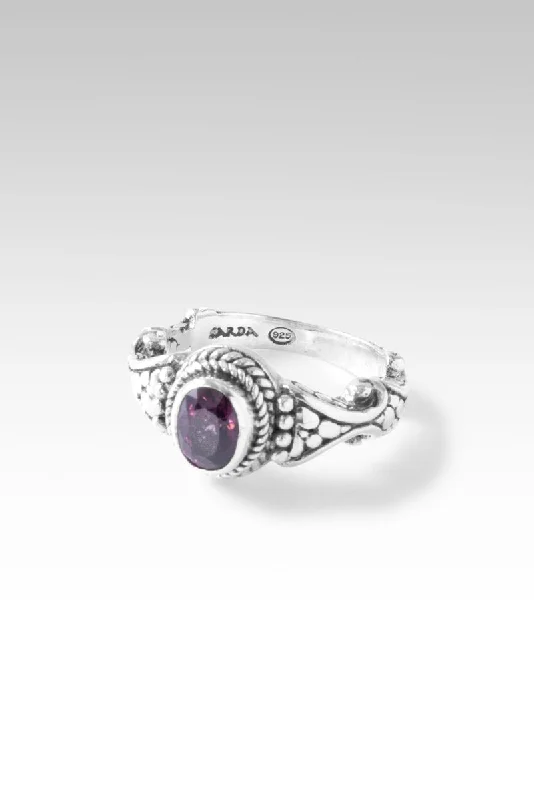 men’s rings with sapphires for engagement rings with rubies-Love One Another Ring™ II in Elderberry Spinel