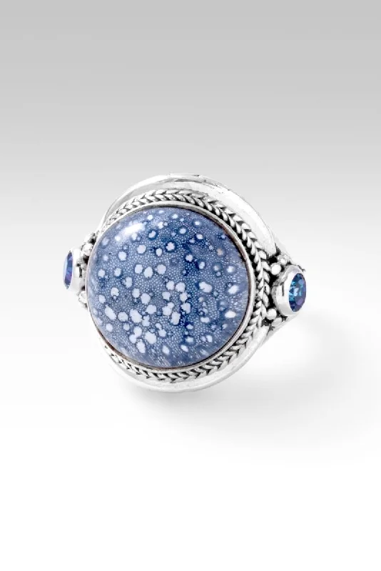 vintage engagement rings with sapphires for men’s engagement rings-My True North Ring™ in Blue Sponge Coral