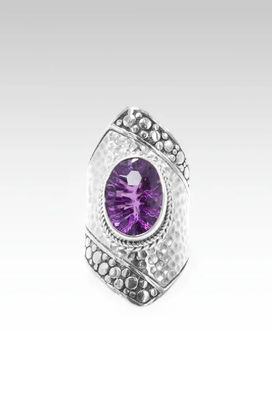 women’s engagement rings with diamonds and sapphires for wedding bands-Overflow with Hope Ring™ in Brazilian Amethyst