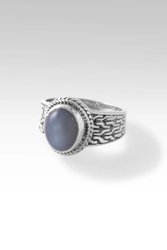 custom wedding bands with sapphires for engagement with diamonds-Palisade Ring™ in Grey Moonstone