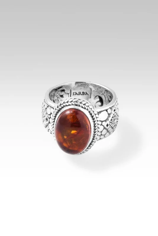 platinum engagement rings with diamonds for women’s engagement-Path to Enlightenment Ring™ in Amber