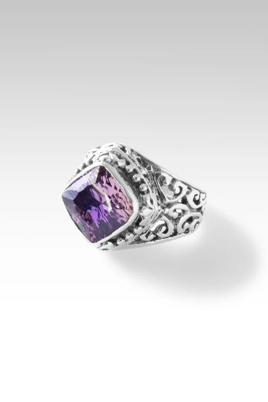 women’s custom-made engagement rings with sapphires and rubies for men-Regal Beauty Ring™ in Ametrine