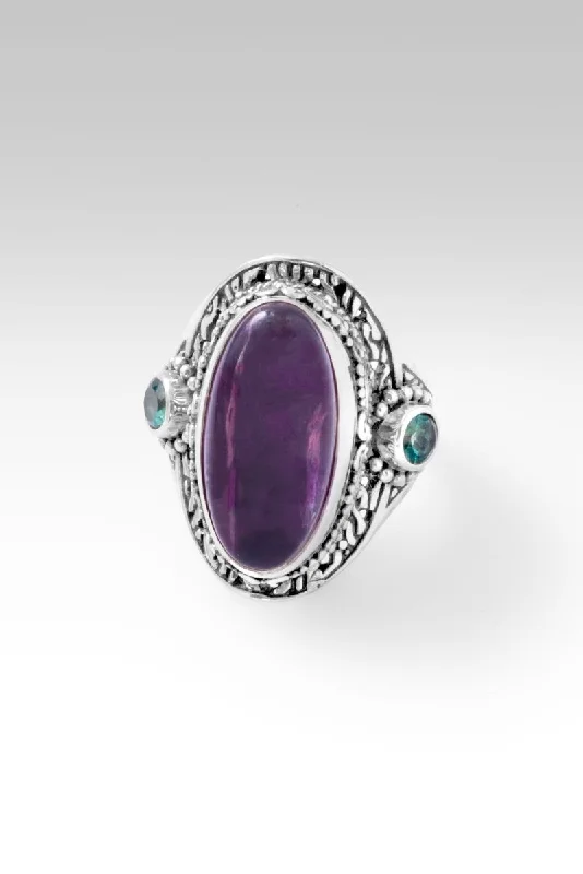 women’s engagement rings with diamonds and sapphires for engagement rings-Resilience Ring™ in Rainbow Fluorite