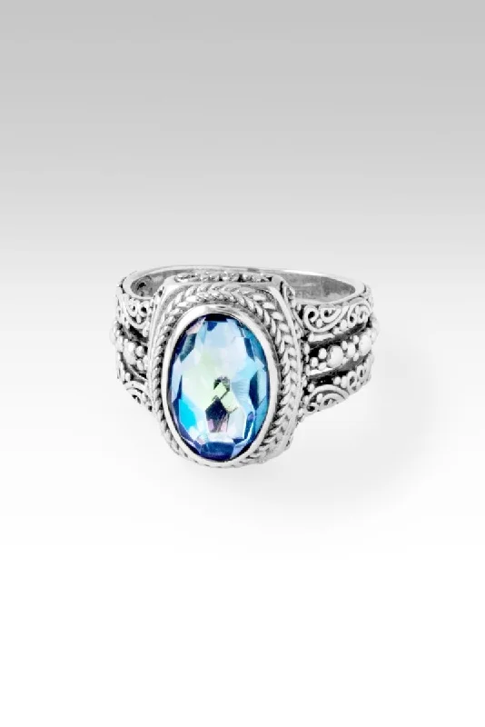 custom-made engagement rings with sapphires and rubies for men-Spirit Guides Ring™ in Perfect Luck™ Mystic Quartz