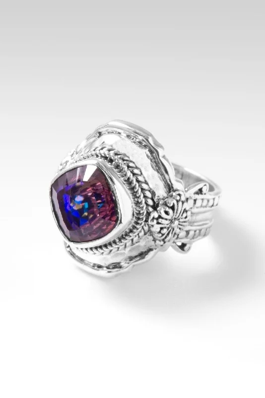 men’s platinum wedding rings with sapphires for engagement-Splendid Grace Ring™ in Summer Peach™ Mystic Quartz