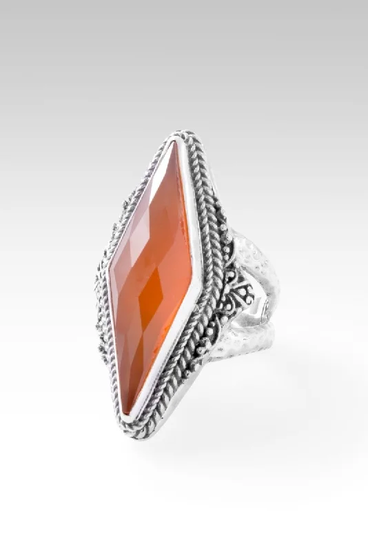 custom wedding bands for women with sapphires for wedding bands-Spiritual Evolution Ring™ in Carnelian