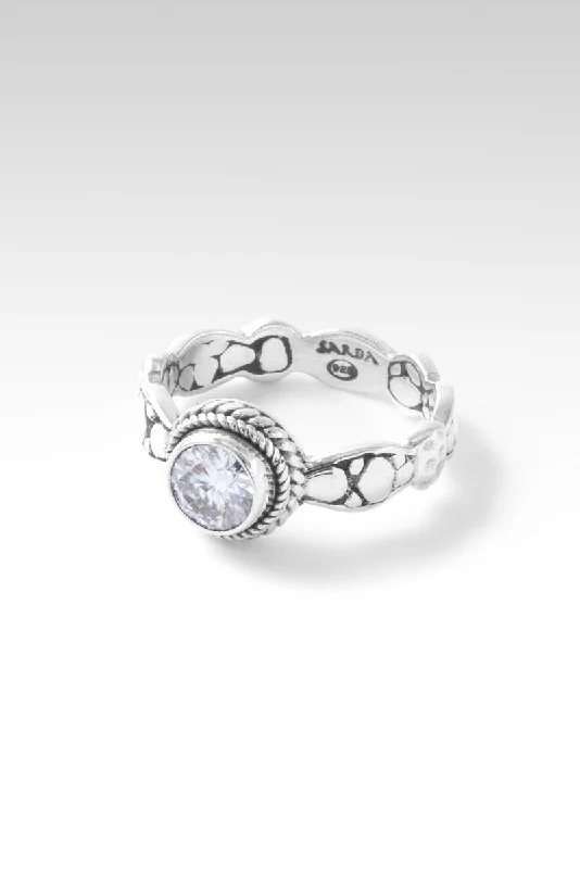 custom rings with diamonds for women’s engagement-Tranquil Waters Ring™ in Moissanite