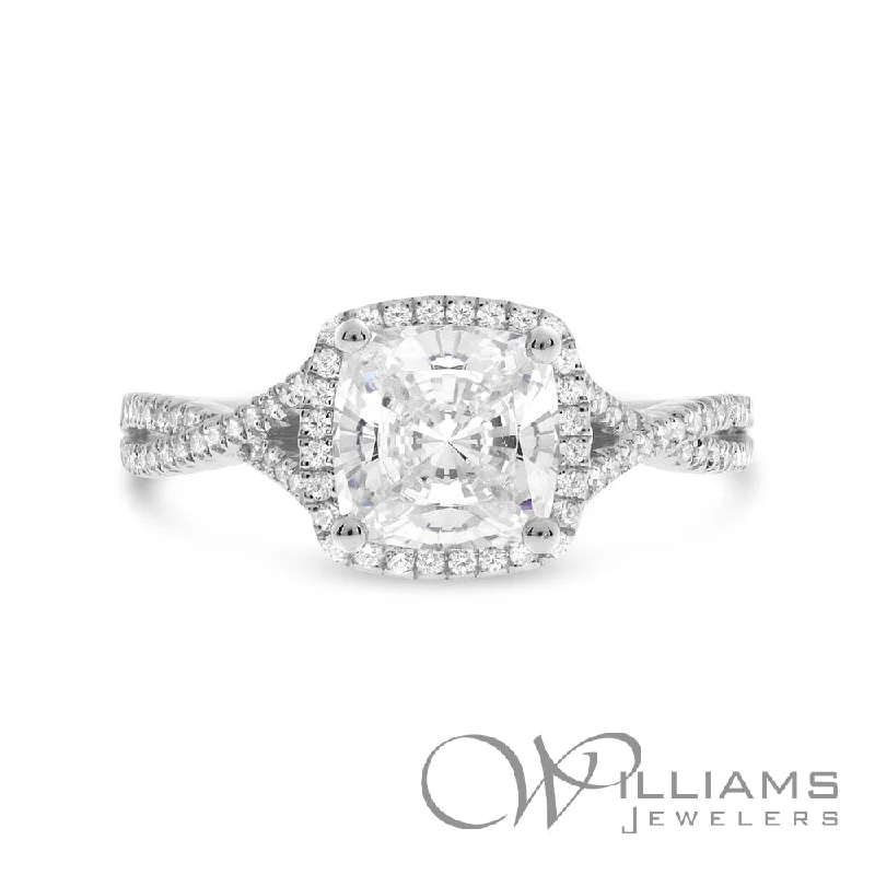 women’s platinum engagement rings with diamonds for custom engagement-Williams Signature 14 Karat Diamond Engagement Ring