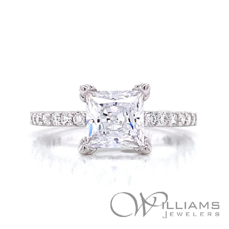 vintage engagement rings for women with diamonds for engagement-Williams Signature 14 Karat Diamond Engagement Ring