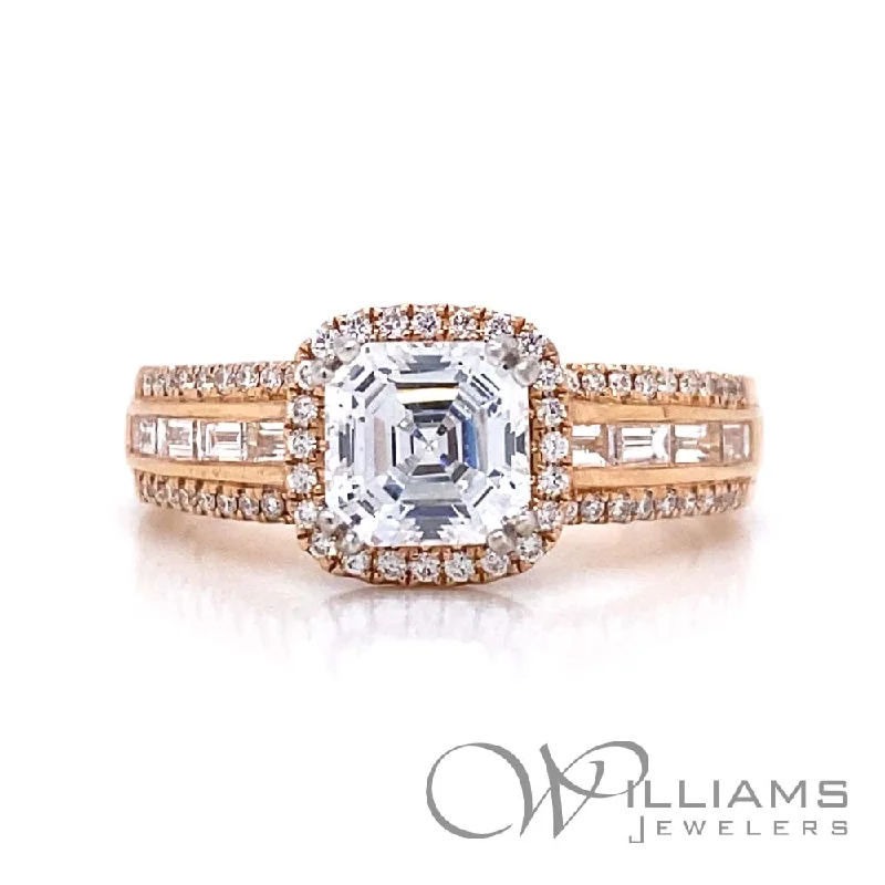 custom wedding bands with sapphires for wedding bands-Williams Signature 14 Karat Diamond Engagement Ring