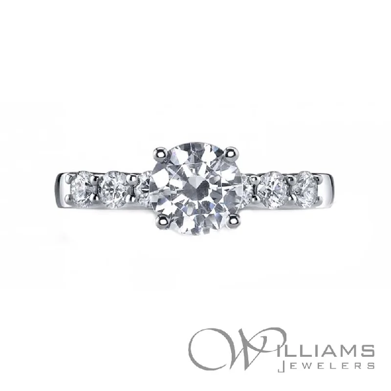 men’s rings with diamonds for engagement rings for women-Williams Signature 18 Karat Diamond Engagement Ring