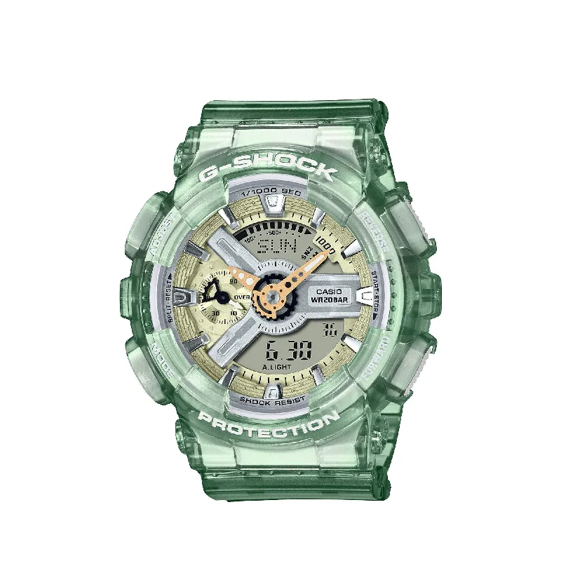 sport watches for men with heart rate, sleep tracking, and GPS features -Casio G-SHOCK GMAS Skeleton Series Watch GMAS110GS-3A