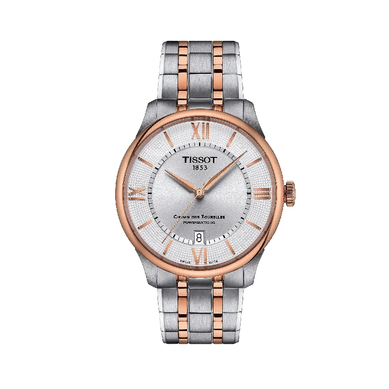 men’s watches with digital features and advanced heart rate tracking -Tissot Chemin Des Tourelles Powermatic 80 39mm Automatic Watch T139.807.22.038.00