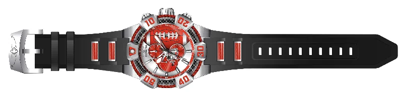 elegant watches for women with stainless steel and leather hybrid straps -Band For Invicta NFL 41596