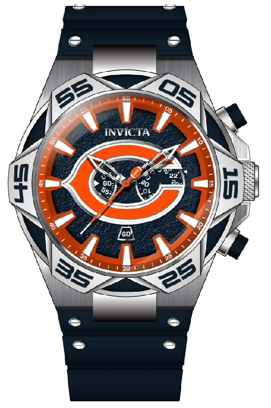 luxury watches for men with automatic movement and gold-plated details -Band For Invicta NFL 41765