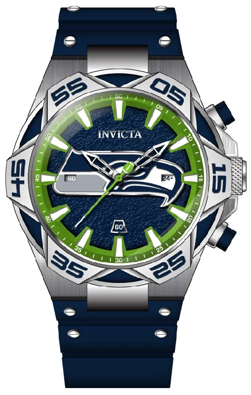 watches for women with eco-friendly leather bands and sophisticated dials -Band For Invicta NFL 41782