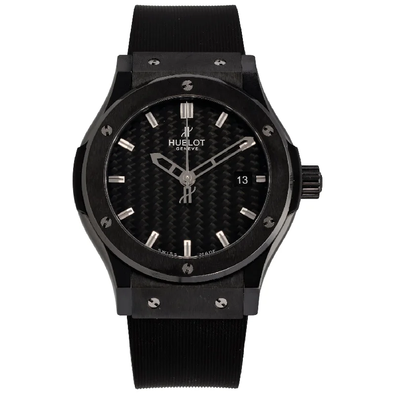 waterproof sport watches for men with built-in fitness apps -Hublot Classic Fusion 39mm Ceramic Watch