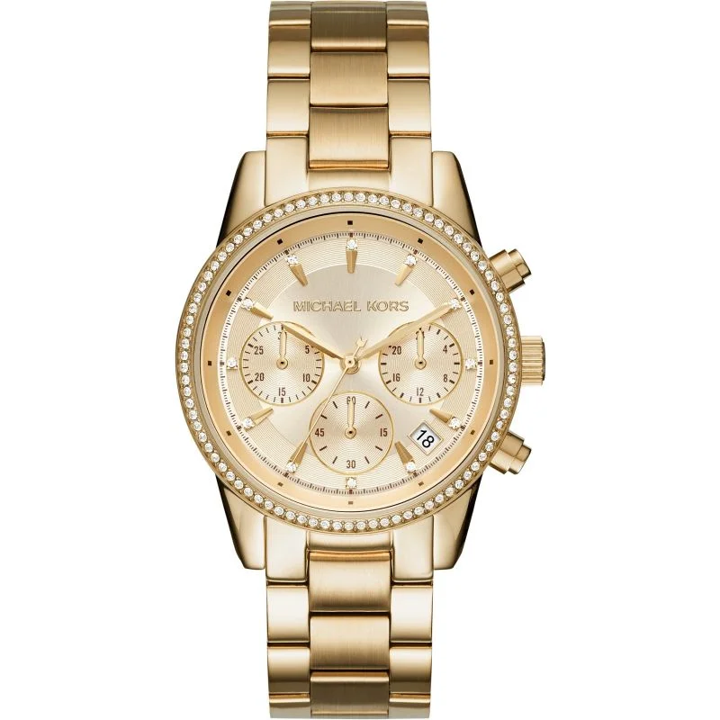 watches for women with minimalistic designs and high-quality materials -Michael Kors Ritz Chronograph Watch