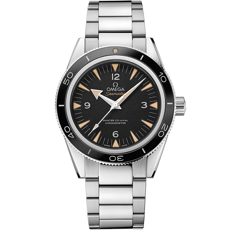 luxury watches for men with high-end automatic movement -Omega Seamaster Black Dial Men 41MM