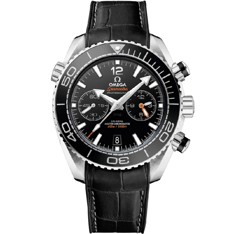 digital sport watches for men with customizable workout modes -Omega Seamaster Black Dial Men 46MM