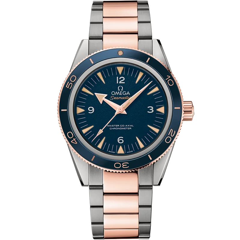 men's watches with sleek designs and solar-powered movement -Omega Seamaster Blue Dial Men 41MM