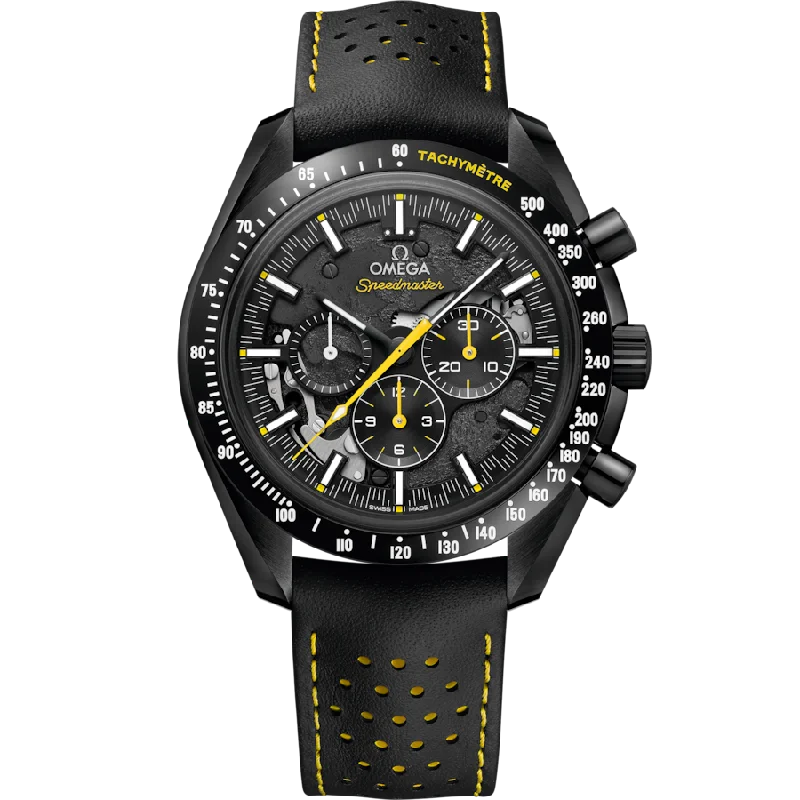 sport watches for men with step counting, GPS, and heart rate -Omega Speedmaster Black Dial Men 44MM