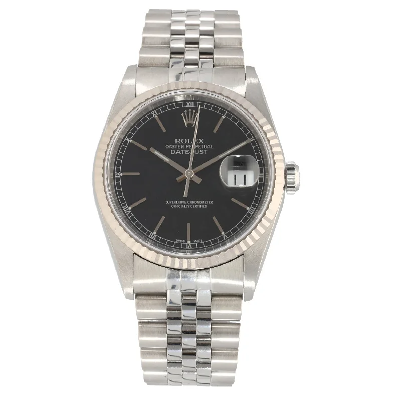 luxury watches for men with vintage-inspired designs and leather bands -Rolex Datejust 16234 36mm Stainless Steel Watch