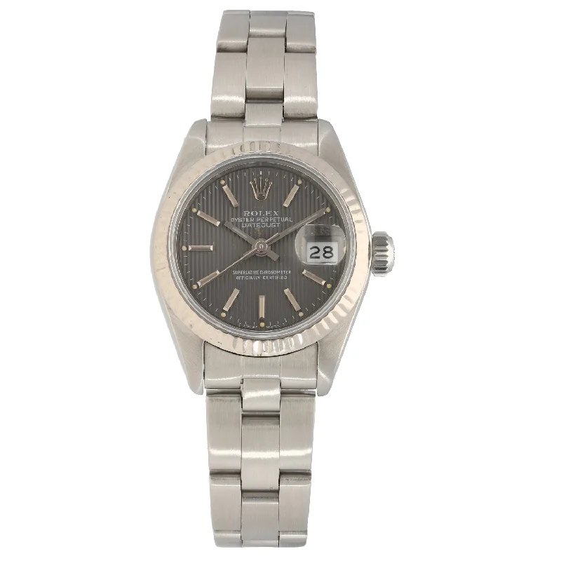 men’s watches with unique dial designs and durable metal cases -Rolex Lady Datejust 69174 26mm Stainless Steel  Watch