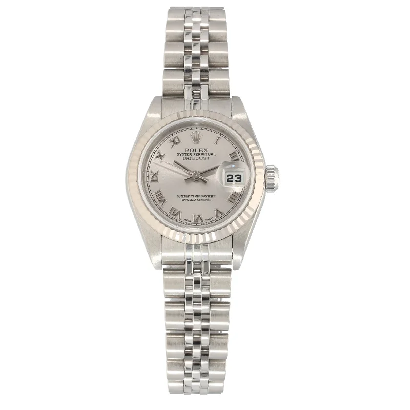 high-end women’s watches with solar-powered movement and interchangeable bands -Rolex Lady Datejust 79174 26mm Stainless Steel Watch