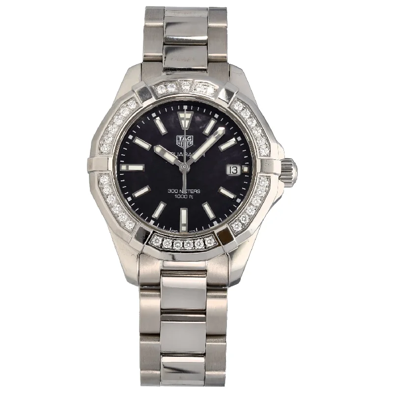 watches for women with advanced tracking and health-monitoring features -Tag Heuer Aquaracer WAY131P 35mm Stainless Steel Watch