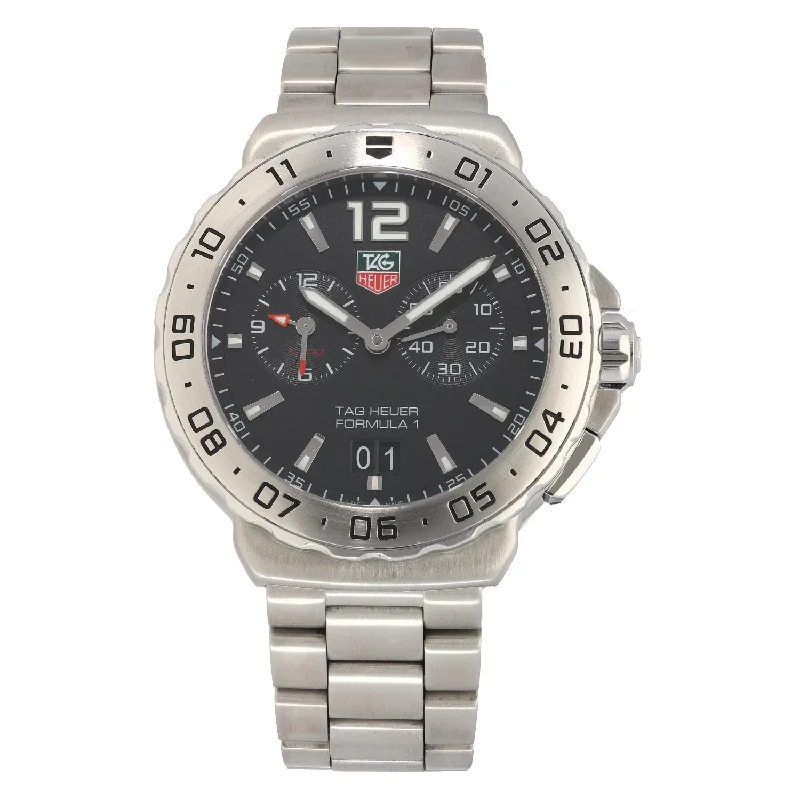 men’s watches with chronograph functions and water-resistant features -Tag Heuer Formula 1 WAU111A 42mm Stainless Steel Watch